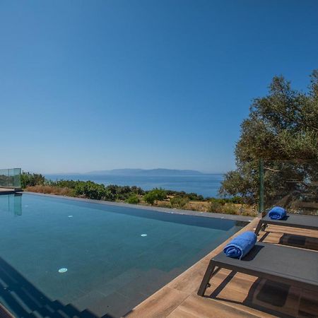 Brand New Villa Lefka With Private Pool At Platies Platíesz Kültér fotó