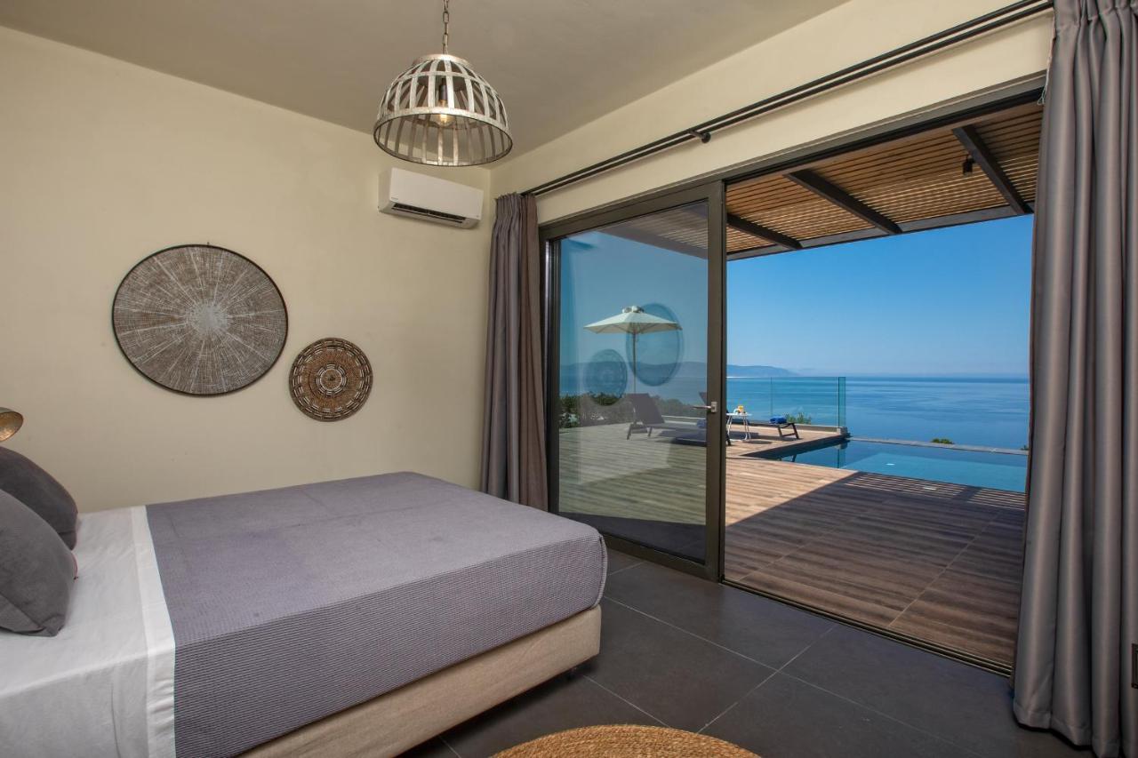 Brand New Villa Lefka With Private Pool At Platies Platíesz Kültér fotó