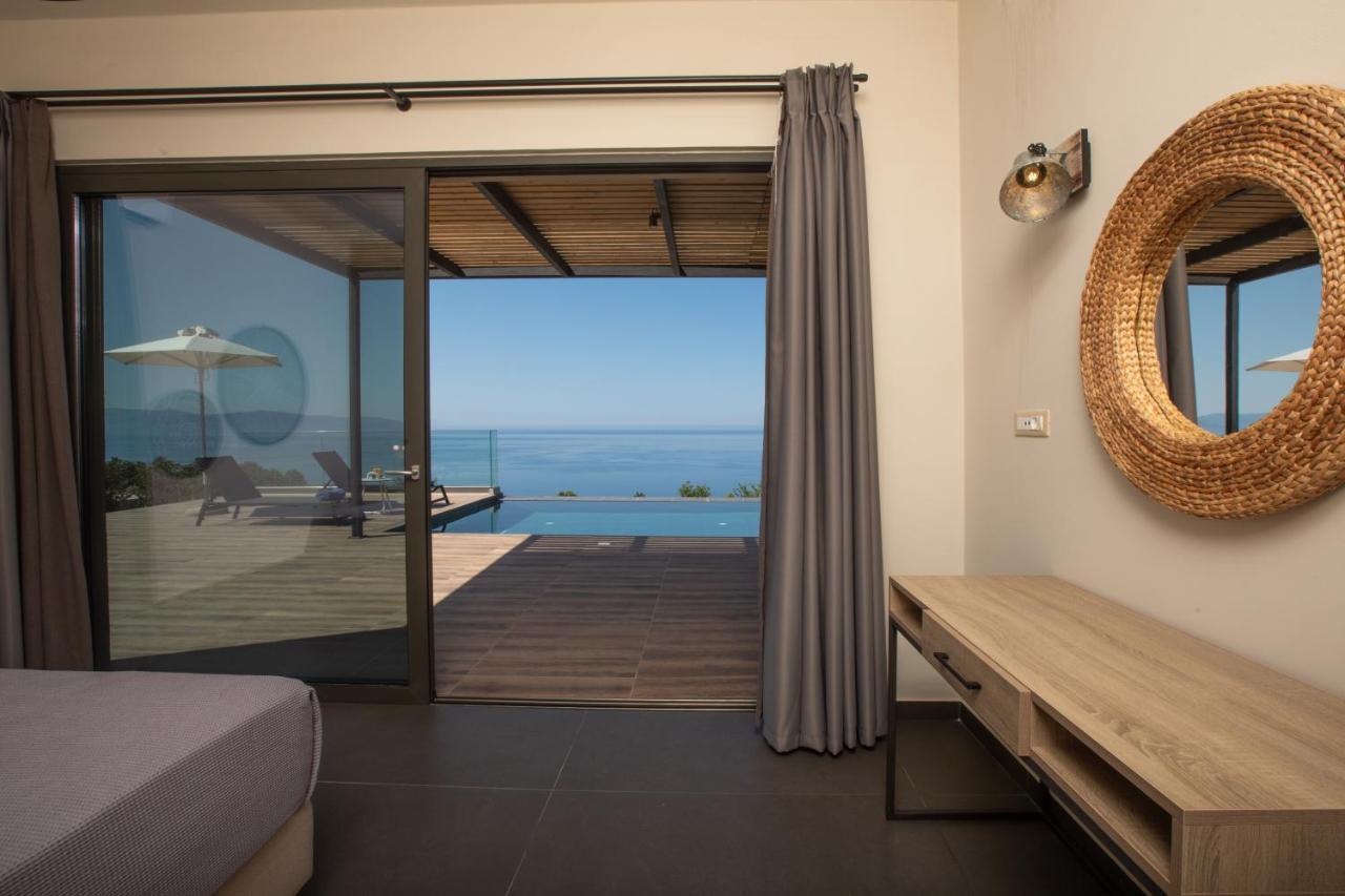 Brand New Villa Lefka With Private Pool At Platies Platíesz Kültér fotó